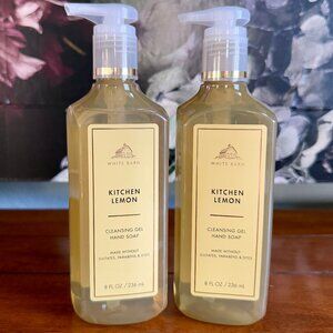 NEW 2-Pc KITCHEN LEMON Cleansing Gel Hand Soap 8.0oz Bath & Body Works